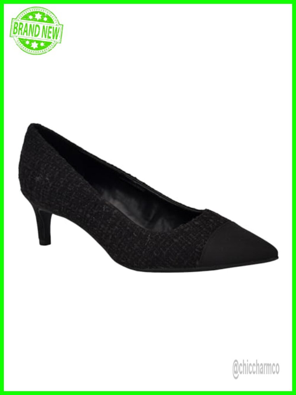 Pointy Toe Kitten Heel Slip-On Dress Pumps